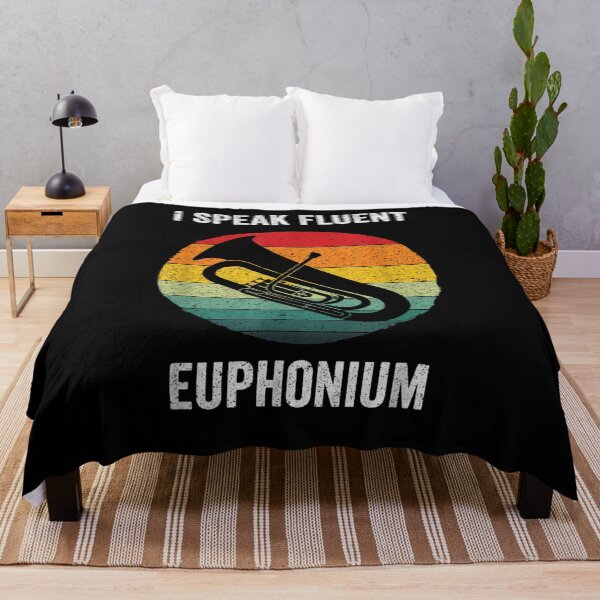 Item preview, I Speak Fluent Euphonium Vintage Horn Instrument Gift designed and sold by bar0zysbertha.