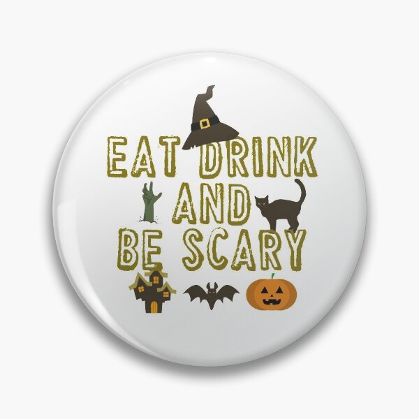 Item preview, Eat Drink And Be Scary Funny Halloween Essential T-Shirt designed and sold by LilaDiams.
