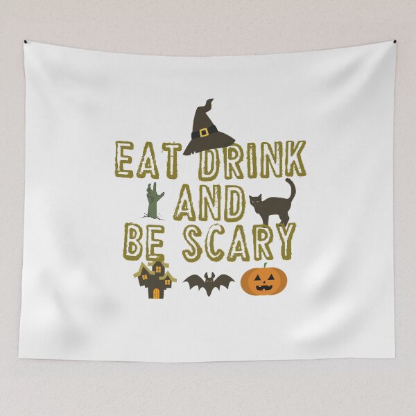 Item preview, Eat Drink And Be Scary Funny Halloween Essential T-Shirt designed and sold by LilaDiams.