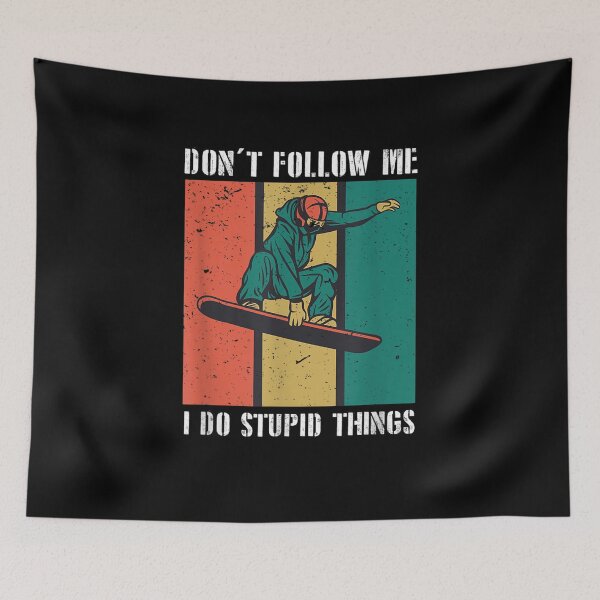 Item preview, Don't Follow Me I Do Stupid Things Skiing Down Slope Gift  designed and sold by bar0zysbertha.