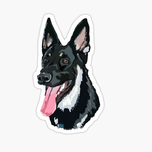 Major first dog Sticker