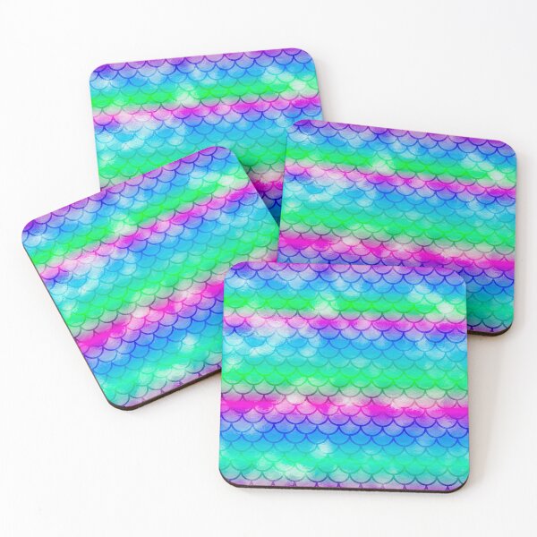 Item preview, Blue scales and vibrant colors pattern designed and sold by RafaelLima7.