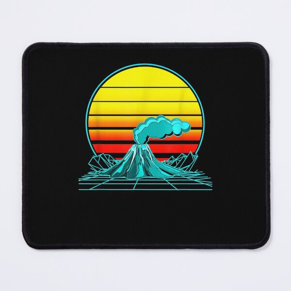 Item preview, Retro Vintage Sunset Volcano  designed and sold by bar0zysbertha.