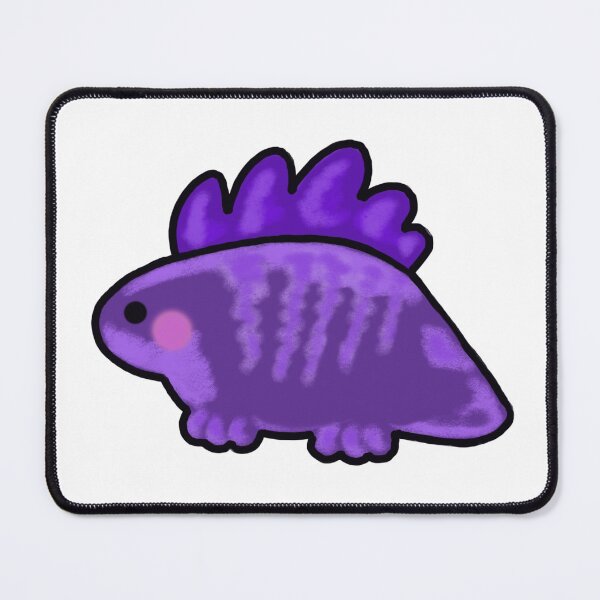 Item preview, Purple cartoon stegosaurus dinosaur designed and sold by Marble1212.