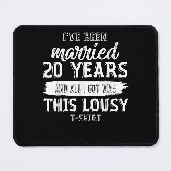 Item preview, Funny 20th Wedding Anniversary 20 Years Married Matching designed and sold by bar0zysbertha.