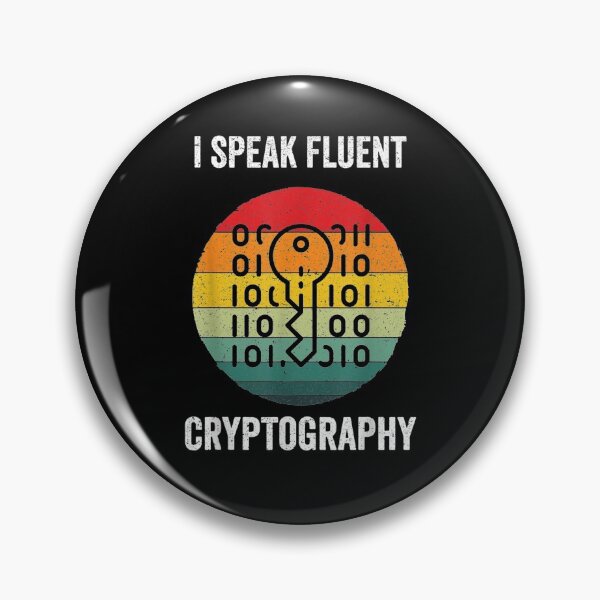Item preview, I Speak Fluent Cryptography Vintage Cyber Security Gift  designed and sold by bar0zysbertha.