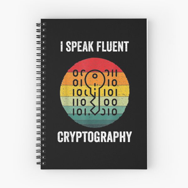 Item preview, I Speak Fluent Cryptography Vintage Cyber Security Gift  designed and sold by bar0zysbertha.