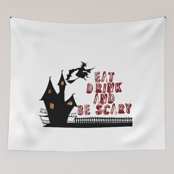 Item preview, Eat Drink And Be Scary Funny Halloween Essential T-Shirt designed and sold by LilaDiams.