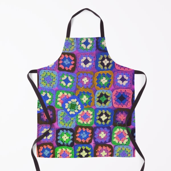 Item preview, Crochet blanket granny square vintage blue designed and sold by OakendOriginals.