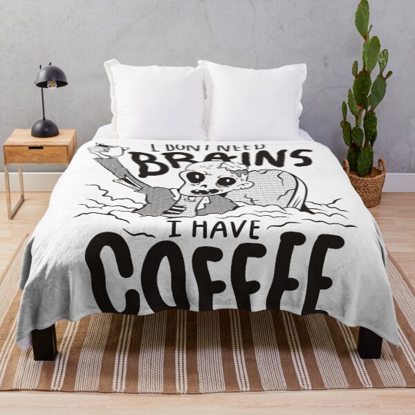 Item preview, Funny Coffee Zombie // I Don't Need Brains, I Have Coffee designed and sold by SLAG-Creative.