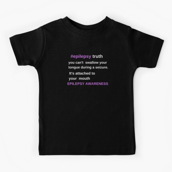 Juventud del niño me pongo púrpura para Texto Personalizado Camiseta cinta de la epilepsia conciencia Kids