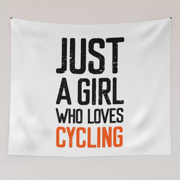 Item preview, Just A Girl Who Loves Cycling  designed and sold by FriendsList.