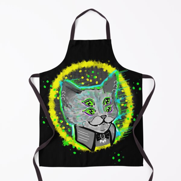 Item preview, Four eyed cat trippy bright designed and sold by DemonicGloom.