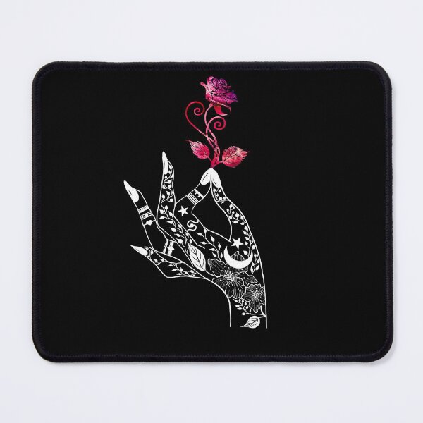 Item preview, Mystic white witch hand with Alien eggs of pink dreams rose designed and sold by TitaCris.