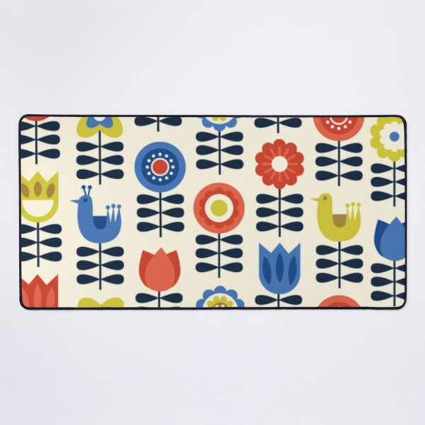 orla kiely vintage design Desk Mat