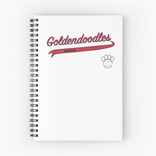 Item preview, Goldendoodle BOSTON Baseball Script designed and sold by 8PawsStudio.