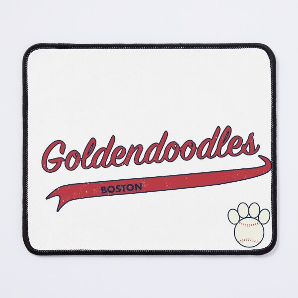 Item preview, Goldendoodle BOSTON Baseball Script designed and sold by 8PawsStudio.