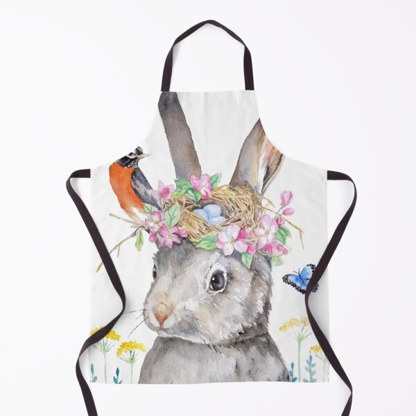 Item preview, Gray rabbit with flower designed and sold by Adbor-Tb.