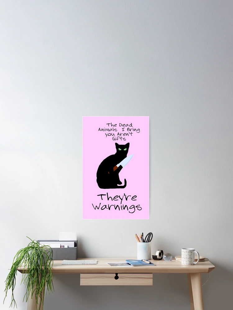Thumbnail 2 of 3, Poster, CAT WARNING  designed and sold by RGIllustrations.