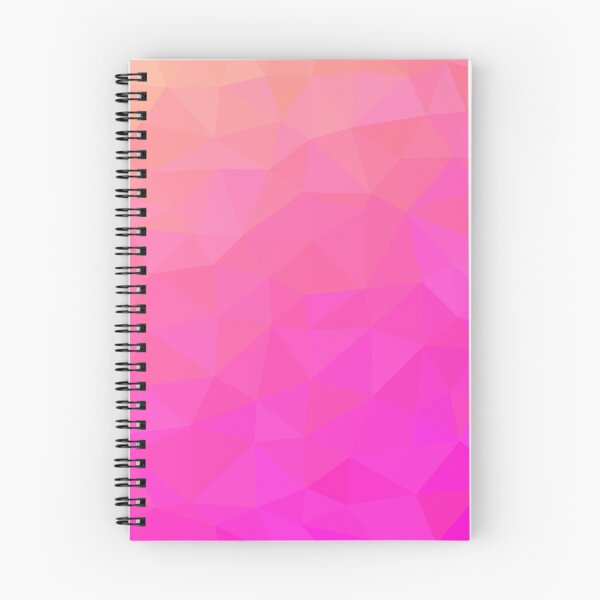 Item preview, Light Peach to Deep Pink Abstract Geometric Triangles Gradient  designed and sold by patternsoup.