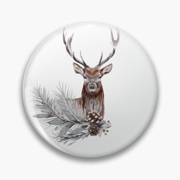 Item preview, Christmas Deer Wreath designed and sold by noTomatoes.