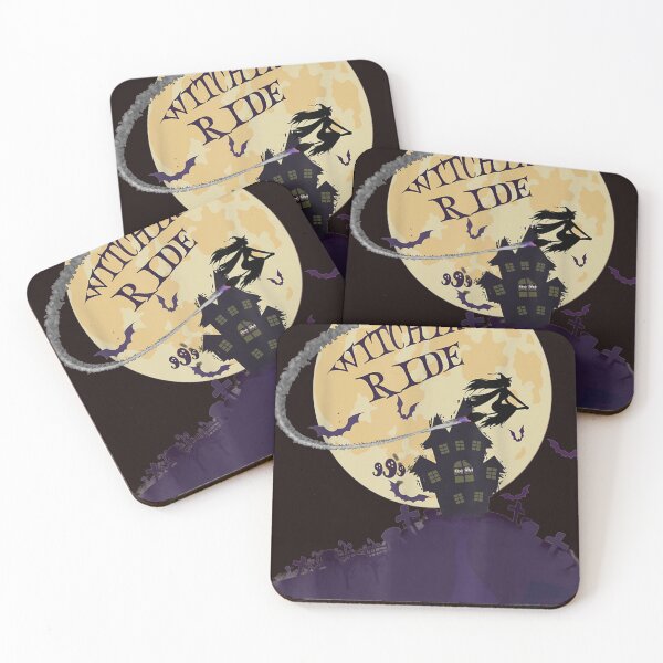 Item preview,  Funny Halloween Witch Riding Broom Full Moon Witchin Ride designed and sold by abbad22.