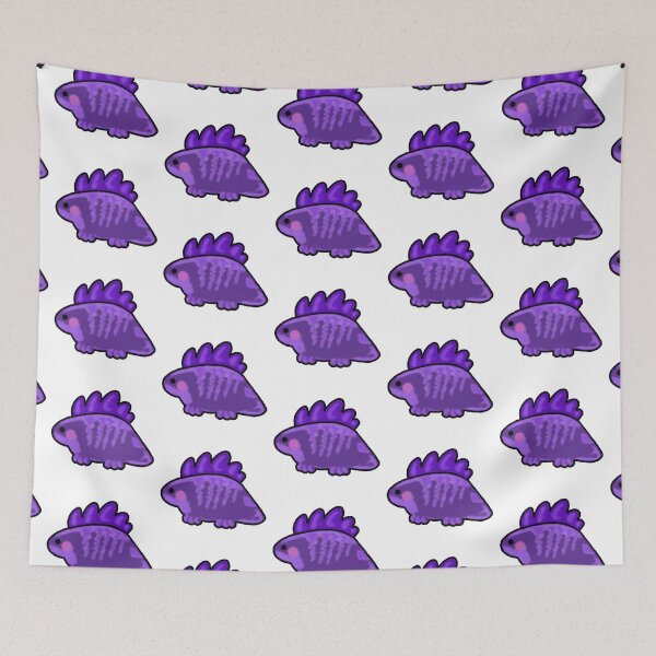 Item preview, Purple cartoon stegosaurus dinosaur designed and sold by Marble1212.