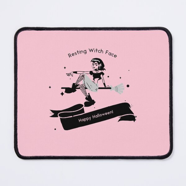 Item preview, Resting Witch Face (With Broom) Happy Halloween! designed and sold by Sod0ku.