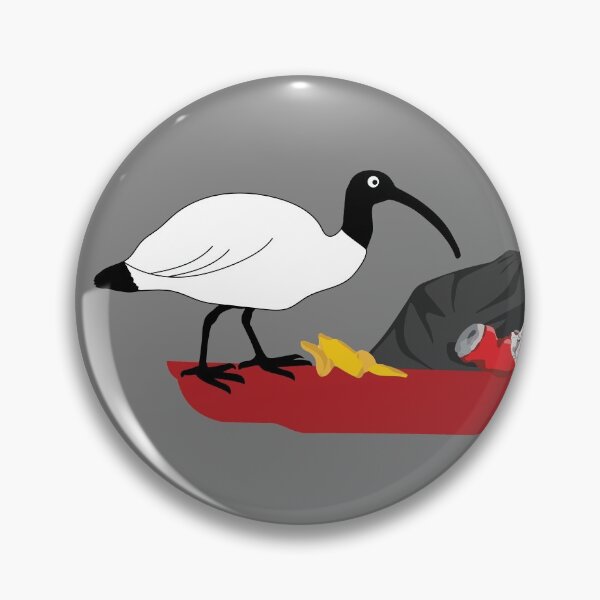 Item preview, Bigger Bin Chickens Eating Lunch on grey designed and sold by Digitaldingo.