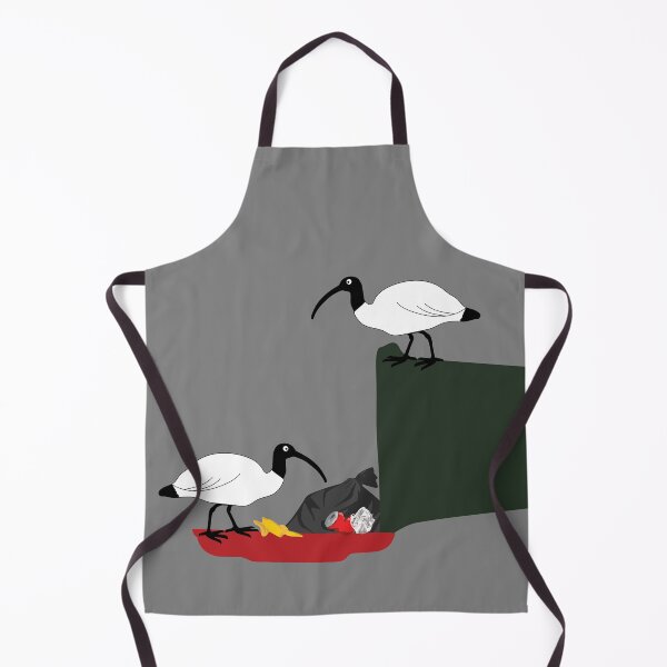Item preview, Bigger Bin Chickens Eating Lunch on grey designed and sold by Digitaldingo.