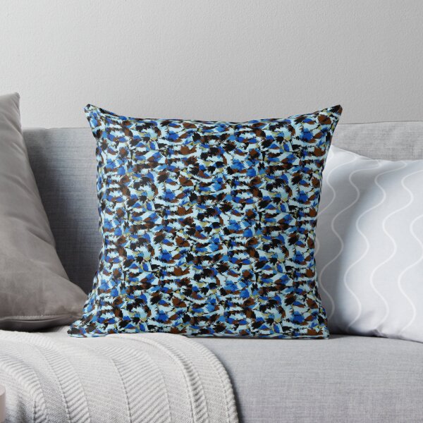Camouflage Pinceau Throw Pillow