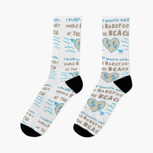 Item preview, I ENJOY ROMANTIC WALKS  BAREFOOT designed and sold by THE AMERICAN TEEVANGELIST.