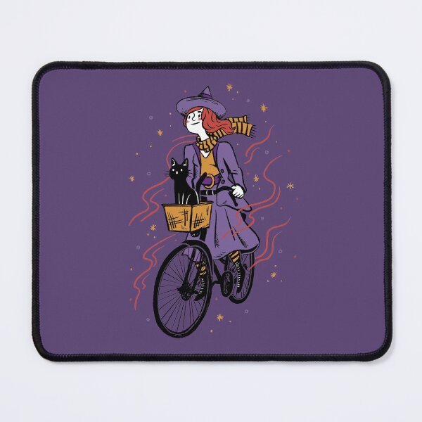 Item preview, Cute Cartoon Witch Riding a Bicycle designed and sold by SLAG-Creative.
