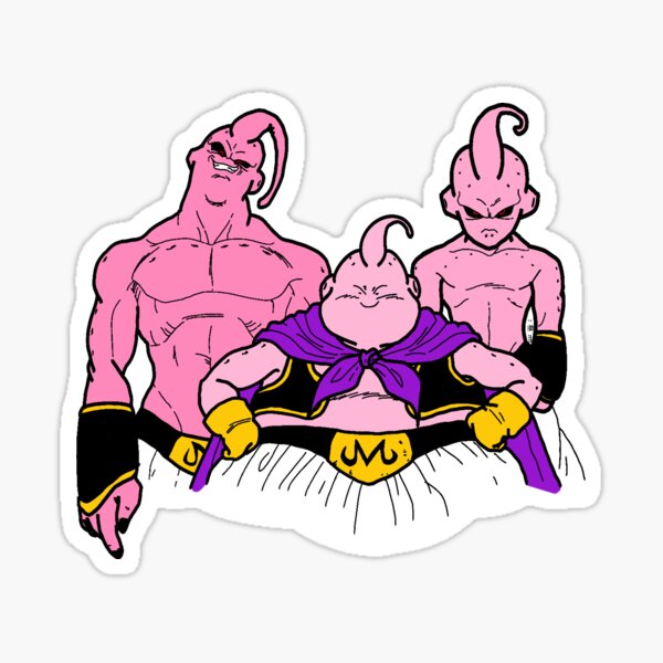 Buu Outline Sticker for Sale by awallac