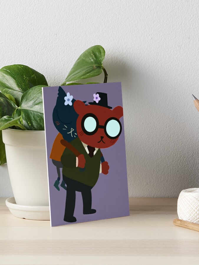 night in the woods maes drawing legends gregg  Spiral Notebook for Sale by  leah - phrogfaery<3