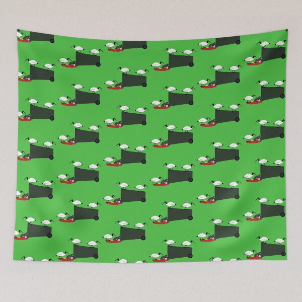 Item preview, Bin Chickens Eating Lunch on Green designed and sold by Digitaldingo.