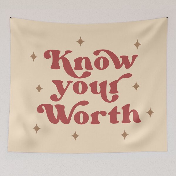 Item preview, Know Your Worth designed and sold by ilustraliza.