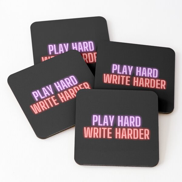 Item preview, Play Hard Write Harder designed and sold by TheKnightWriter.
