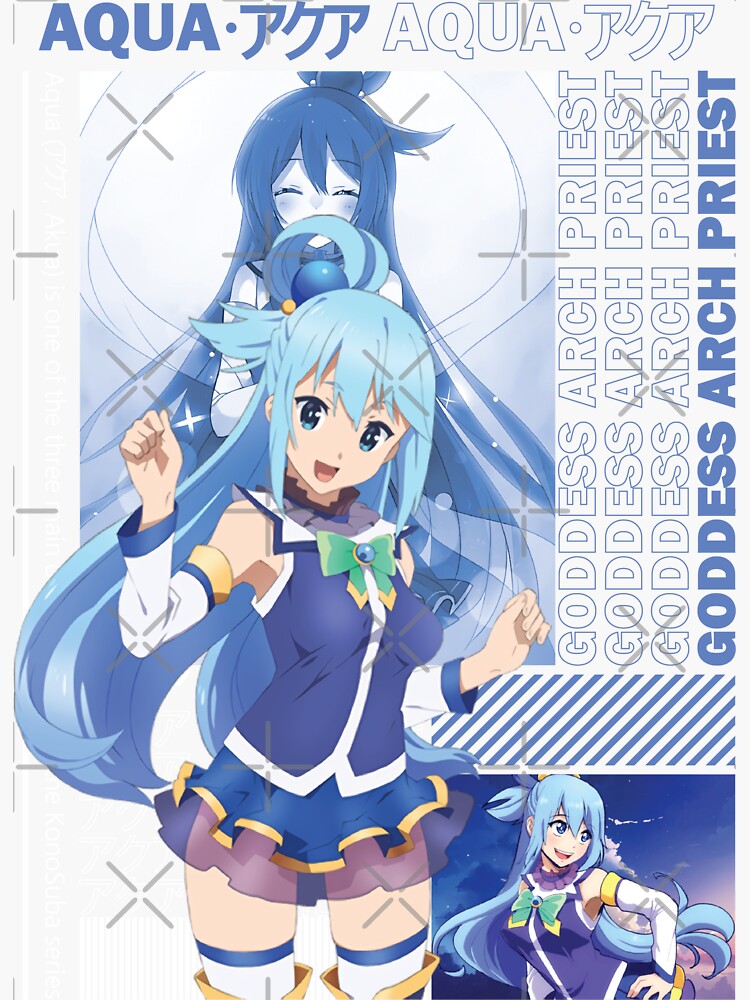 Konosuba Aqua Anime Decal