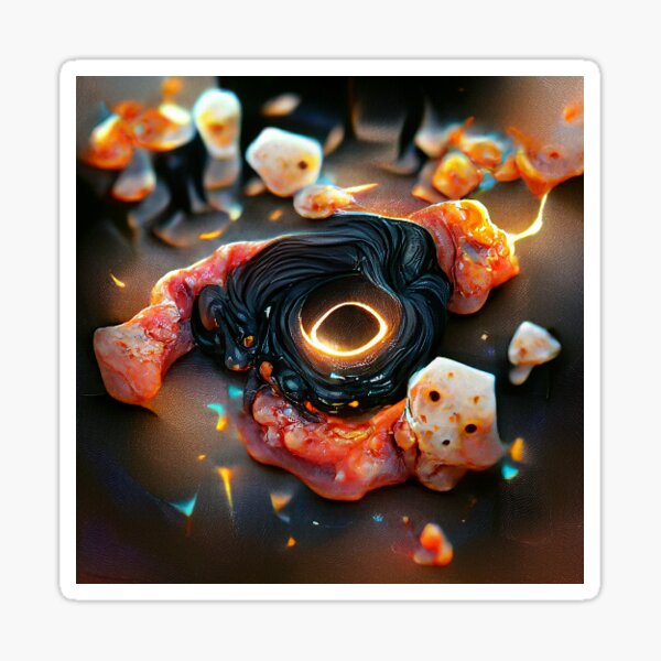 Remains of a blackhole Sticker
