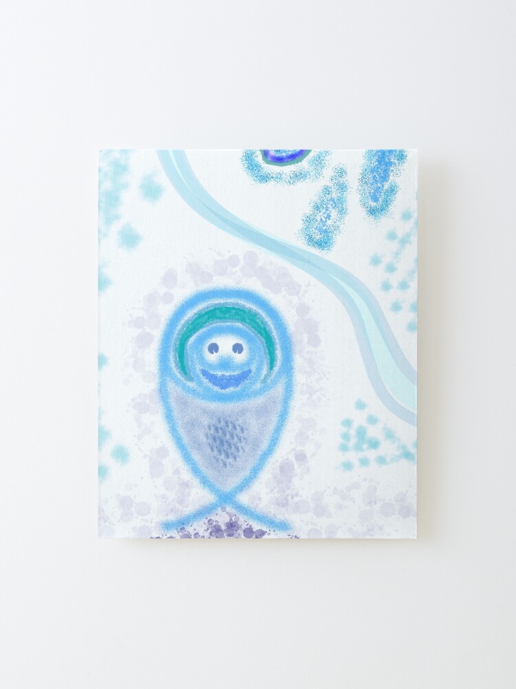 Alternate view of M.I. #2 |☽| Aquatic Splatter Splash Mounted Print