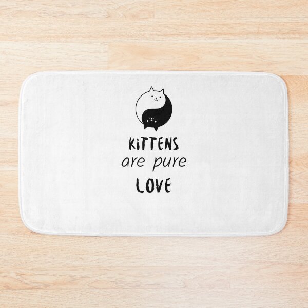 Item preview, Black and White Cat : Kittens Are Pure Love designed and sold by MoaaStore.