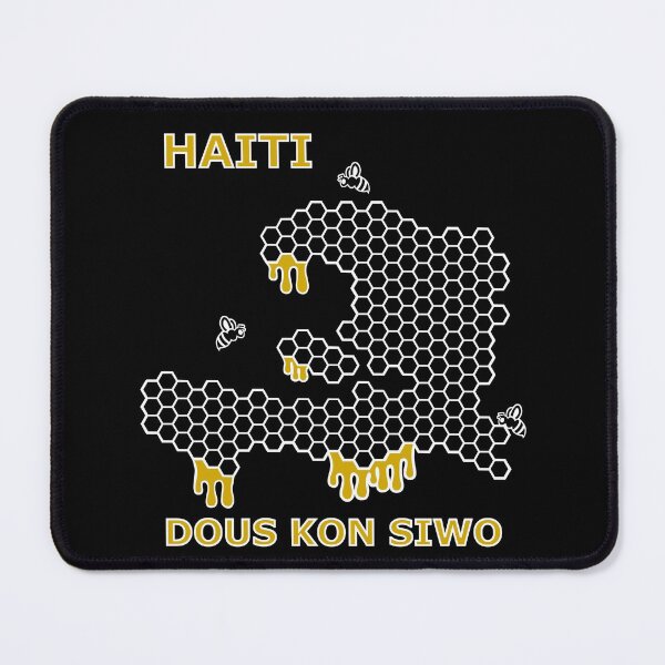 Item preview, Haiti Dous Kon Siwo Hexagon Pattern Map designed and sold by makeitadmirable.