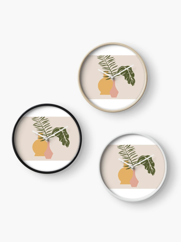 Thumbnail 3 of 4, Clock, Fronds designed and sold by BerylBlake.