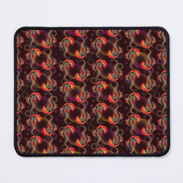 Item preview, Seahorse Pattern: Black and Red Checkered designed and sold by iduzarts.