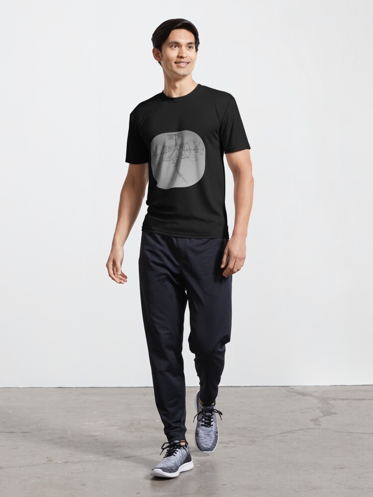 Alternate view of M.I. #4 |☽| Lazer Gun Space Defense Unit Active T-Shirt