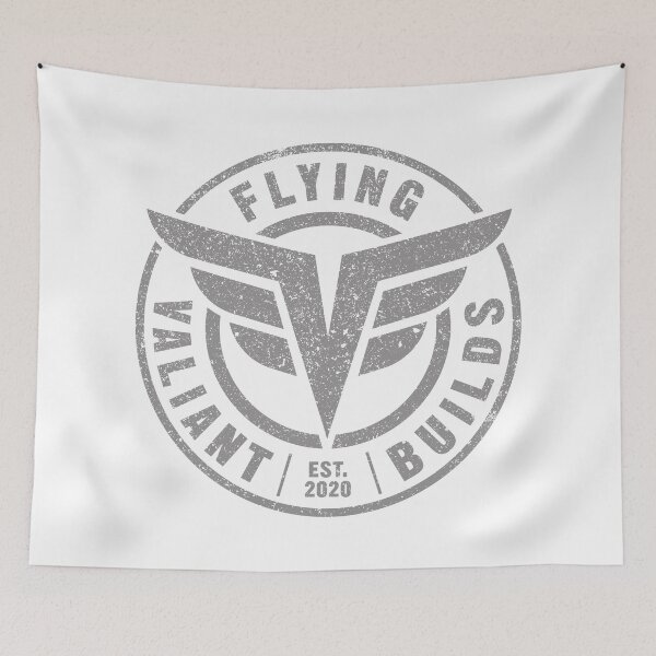 Item preview, Flying Valiant Builds (Gray Grunge on White) designed and sold by Justin Ellis.