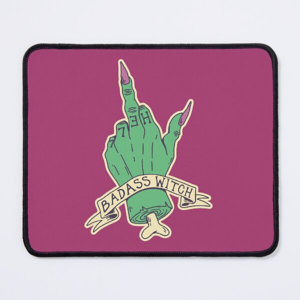 Item preview, Badass Witch // Funny Witch Middle Finger designed and sold by SLAG-Creative.