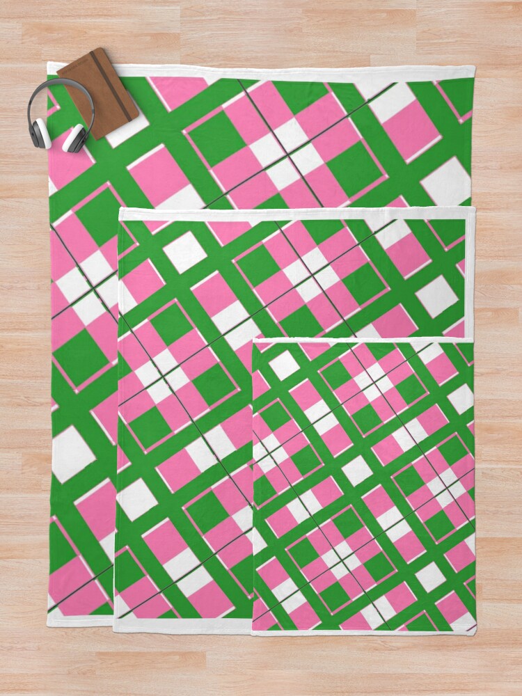 Pink and Green aka 2 tone color block Sticker for Sale by asharpphoto