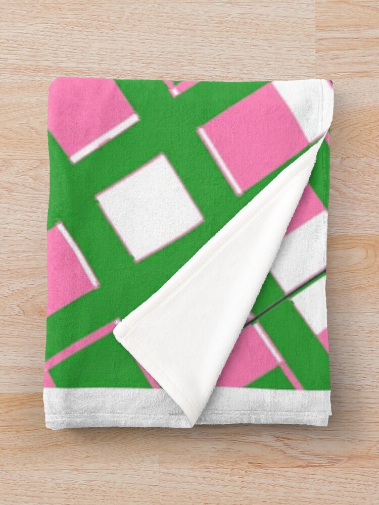 Pink and Green aka 2 tone color block Sticker for Sale by asharpphoto